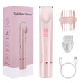 Rose pink 2 in 1 waterproof trimmer