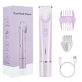 Lilac purple 2 in 1 waterproof trimmer
