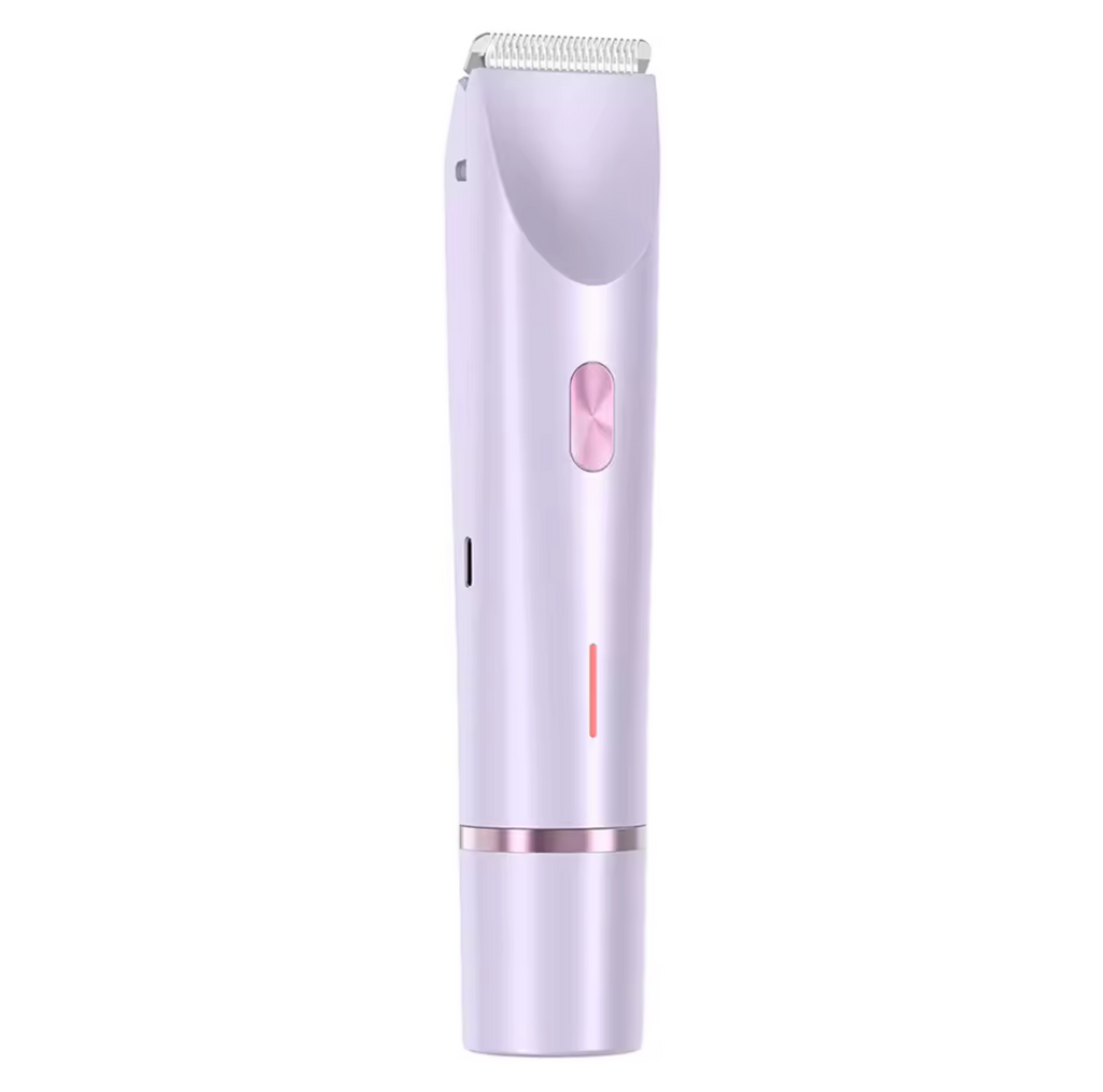 Lilac purple 2 in 1 waterproof trimmer
